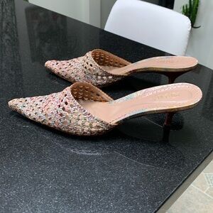 Vero Cuoio Multicolor Woven Mules